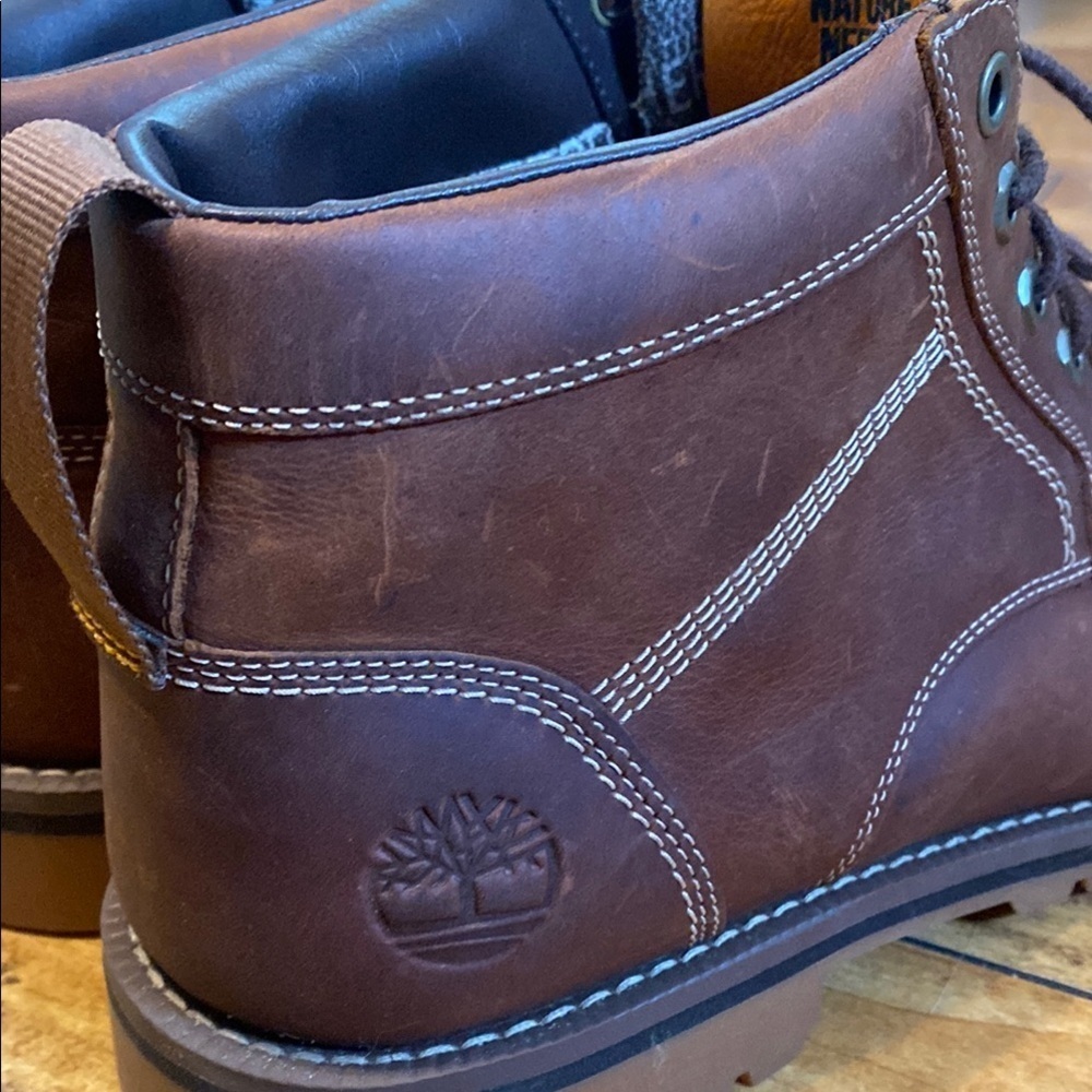 Timberland Brown Leather rebotl ortholite boots - Picture 9 of 9